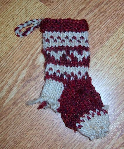 nearly chewed up stocking