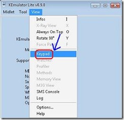 Opsi menampilkan keypad capture7