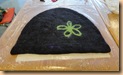 Geraldine's Tea Cozy ready for cutting into