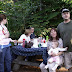The family enjoying some food