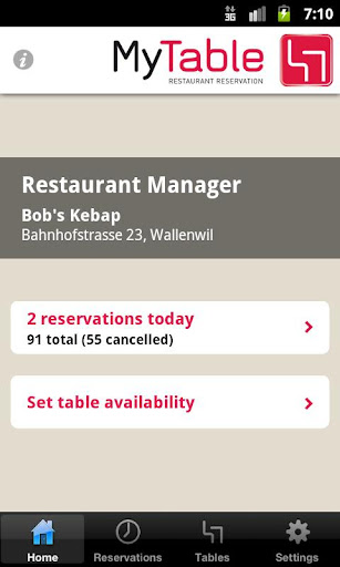 MyTable Restaurant Manager