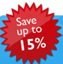 Up to 15% Off