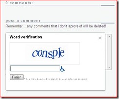 When you are happy with your comment, click ''Post Comment'' and type in the word verification.