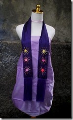 violet scarf