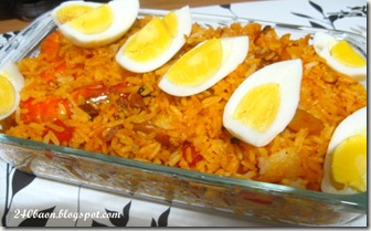 shrimps and mushroom rice, by 240baon