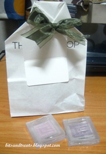 the face shop gift bag and eye shadows, by bitsandtreats