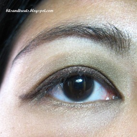 nichido stardust enchanted green palette EOTD, by bitsandtreats