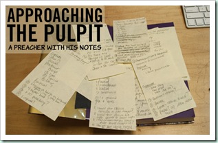 approaching-the-pulpit-a-preacher-with-his-notes