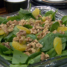 Spinach and Walnut Salad with Thyme Vinaigrette