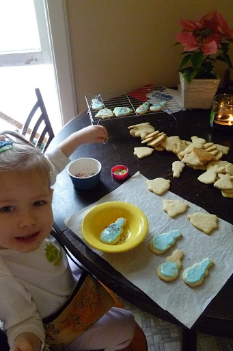 Making cookies