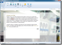 Windows Live Writer