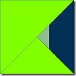 nine patch setting triangle frame corner