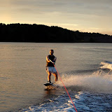 Jordan Lake in the morning, August 2009