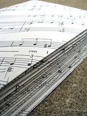 sheet music stationery