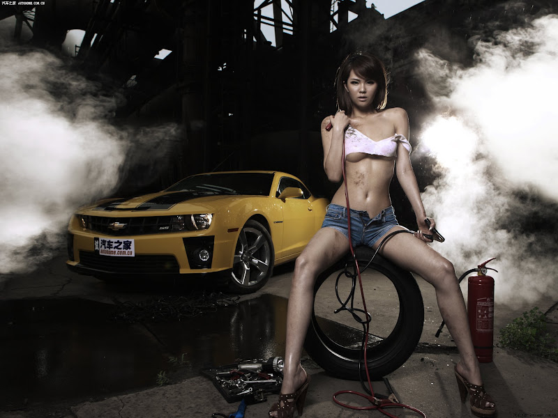 美眉日报 15 16 31 45 437249378 孙一奇@雪佛兰~Camaro~大黄蜂惊艳写真