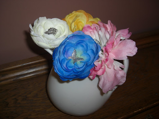 flowers in pitcher