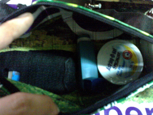Nescafe Tote Bag, inside with stuff