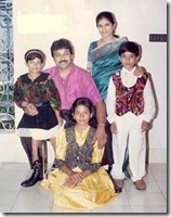 with wife & children