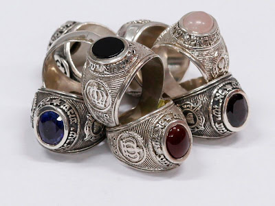 Silver Ring of Fire - with various Crystal Stones