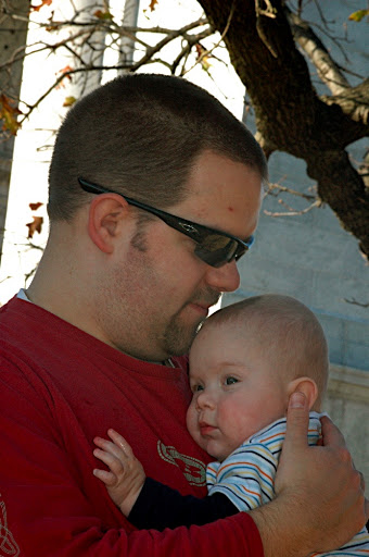 Snugging with Daddy