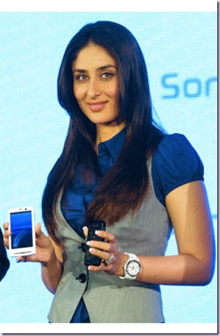Kareena Kapoor Sony Ericsson brand ambassador