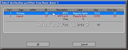 MaYaSTA BLOG - Proses restore Norton Ghost