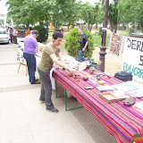 Preparando el puesto