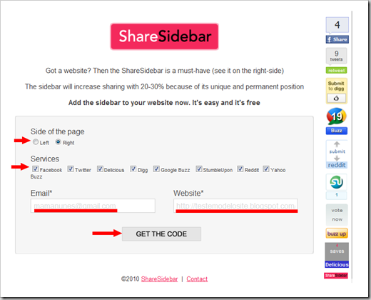 Share Sidebar – Botões Fixos Para Compartilhar Posts