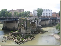 Tiber River with old andnewbridge
