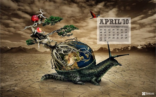 Impact of Climate Change: Desktop Calendar For April 2010