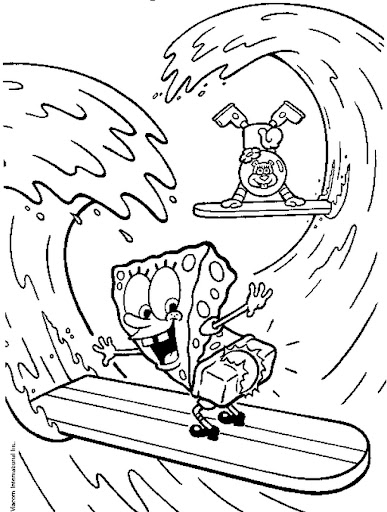 dibujos para imprimir de bob esponja y sus amigos