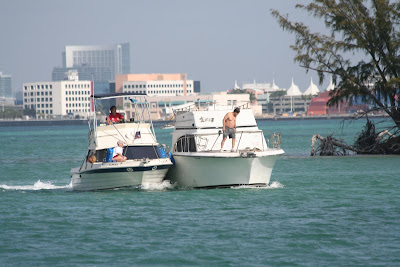 Salvage operation in progress
