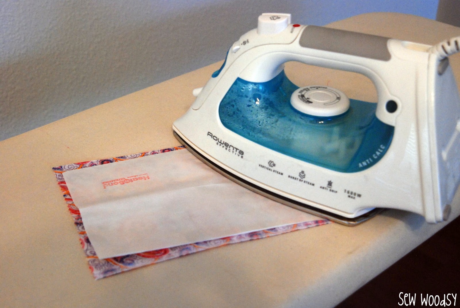 Sew Woodsy Tutorial Cutting HeatNBond Adhered Fabric with the Cricut
