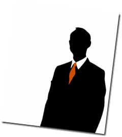 Businessman silhouette