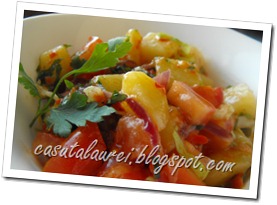 Articole culinare : Salata de cartofi cu ceapa