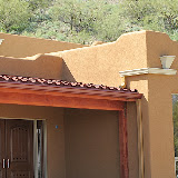 Blended in downspouts-front porch