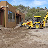 Pipe installed, front of house!