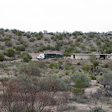 Semi view from road