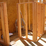 4/19 shower walls up -mstr BR