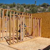 Steve working on office wall 4/13