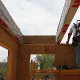 1st beams tacked-small wall up 5/2
