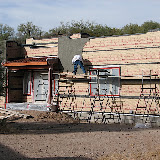 Begin garage stucco 10/27