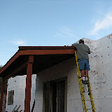 Back patio gable cap install 10/4