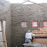 Stucco in courtyard 10/28