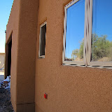 Master bath/garage in shade