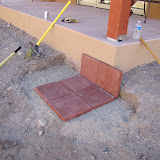 6/13 - paver platform for dining tank
