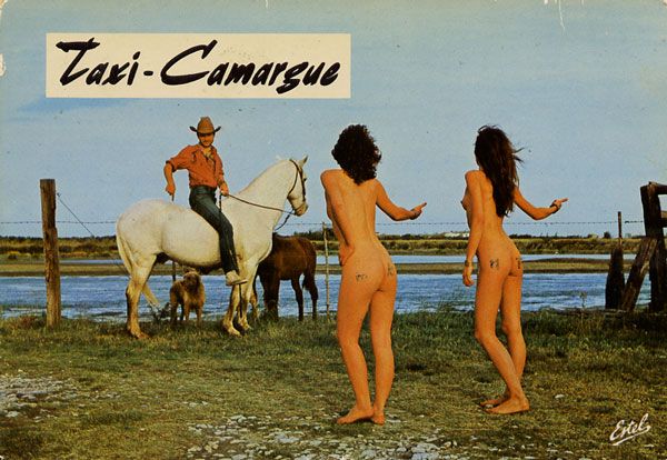 Cartes Postales Pop et  Kitsch des années 50, 70 et 70 - Pop and kitsch vintage postcards from the fifties, the sixties and the seventies : Tout nu et tout bronzé