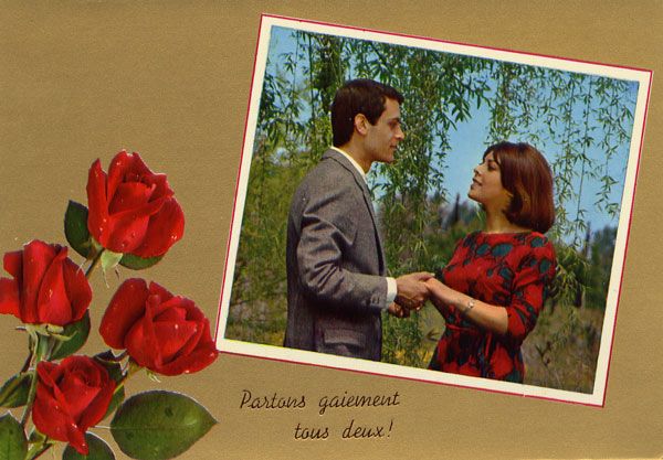 Cartes Postales Pop et  Kitsch des années 50, 70 et 70 - Pop and kitsch vintage postcards from the fifties, the sixties and the seventies : Golden Love