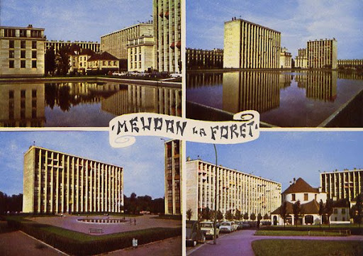 Cartes Postales Pop et Kitsch des années 50, 70 et 70 Suburban buildings / Architecture banlieues