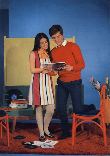 Cartes Postales Pop et  Kitsch des années 50, 70 et 70 Groovy couples / Couples branchés